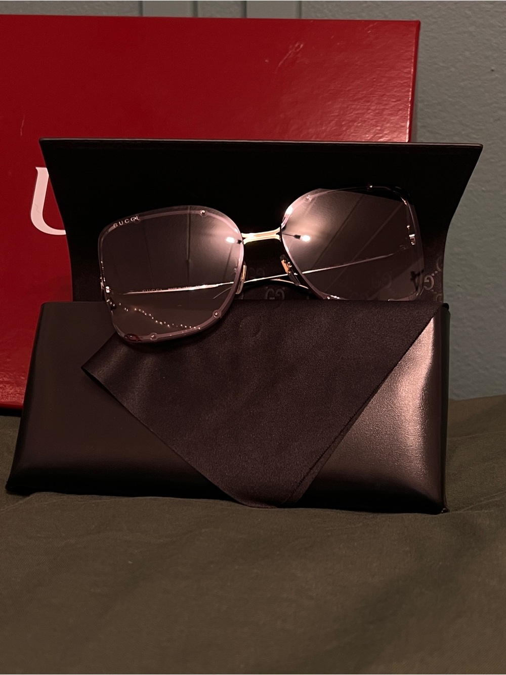 Gucci Women’s Square frame sunglasses